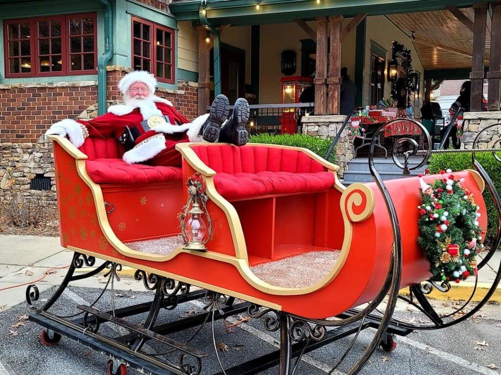 Santa John can bring his sleigh for great photo opportunities.